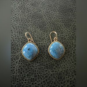 Studio Barse Earrings with Lapis Lazuli Denim Blue